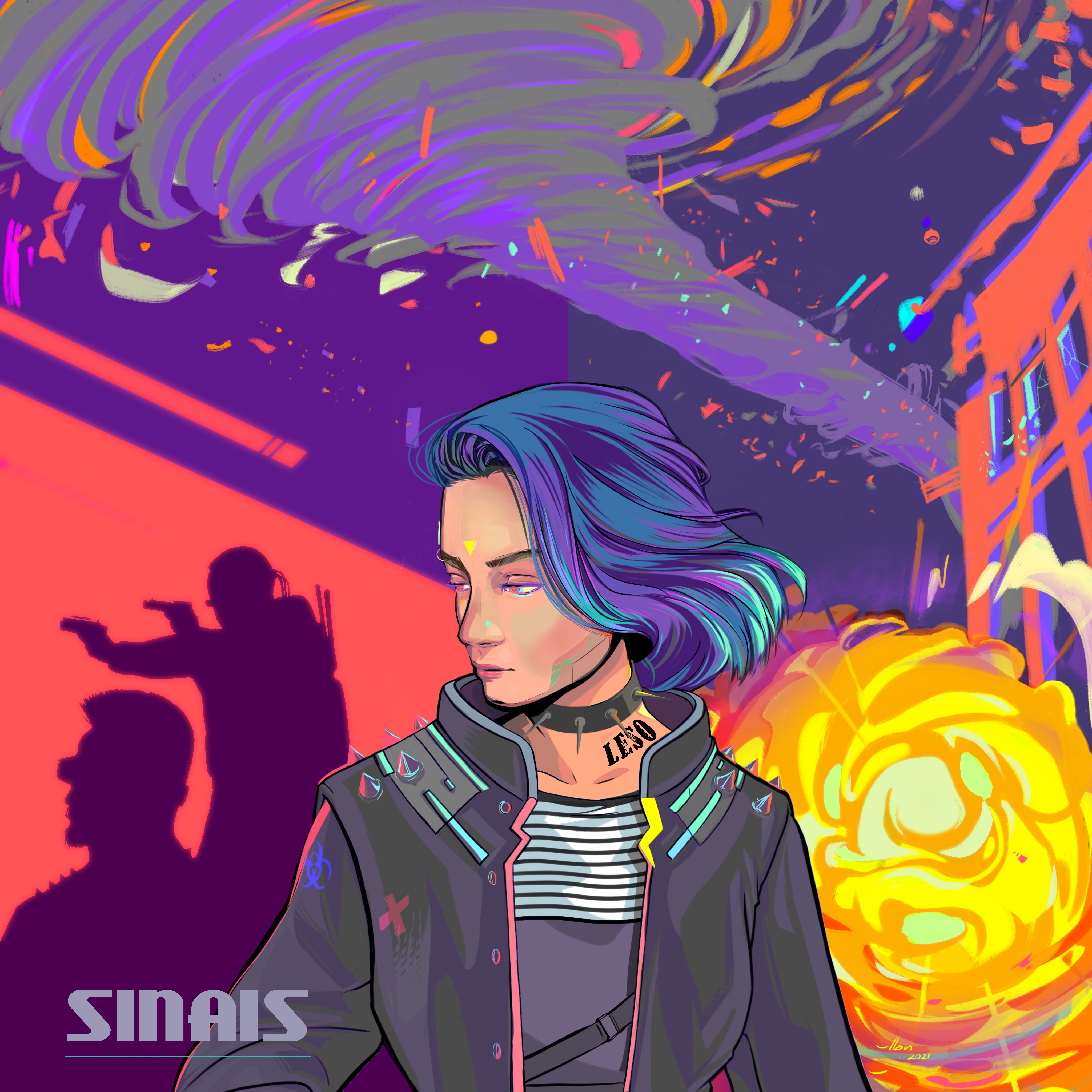 Capa do projeto Sinais - Banda Leso