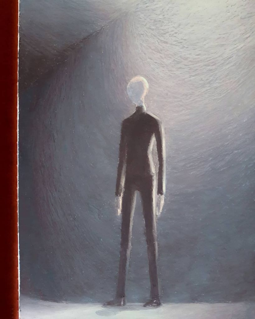 Figura com luz — pintura